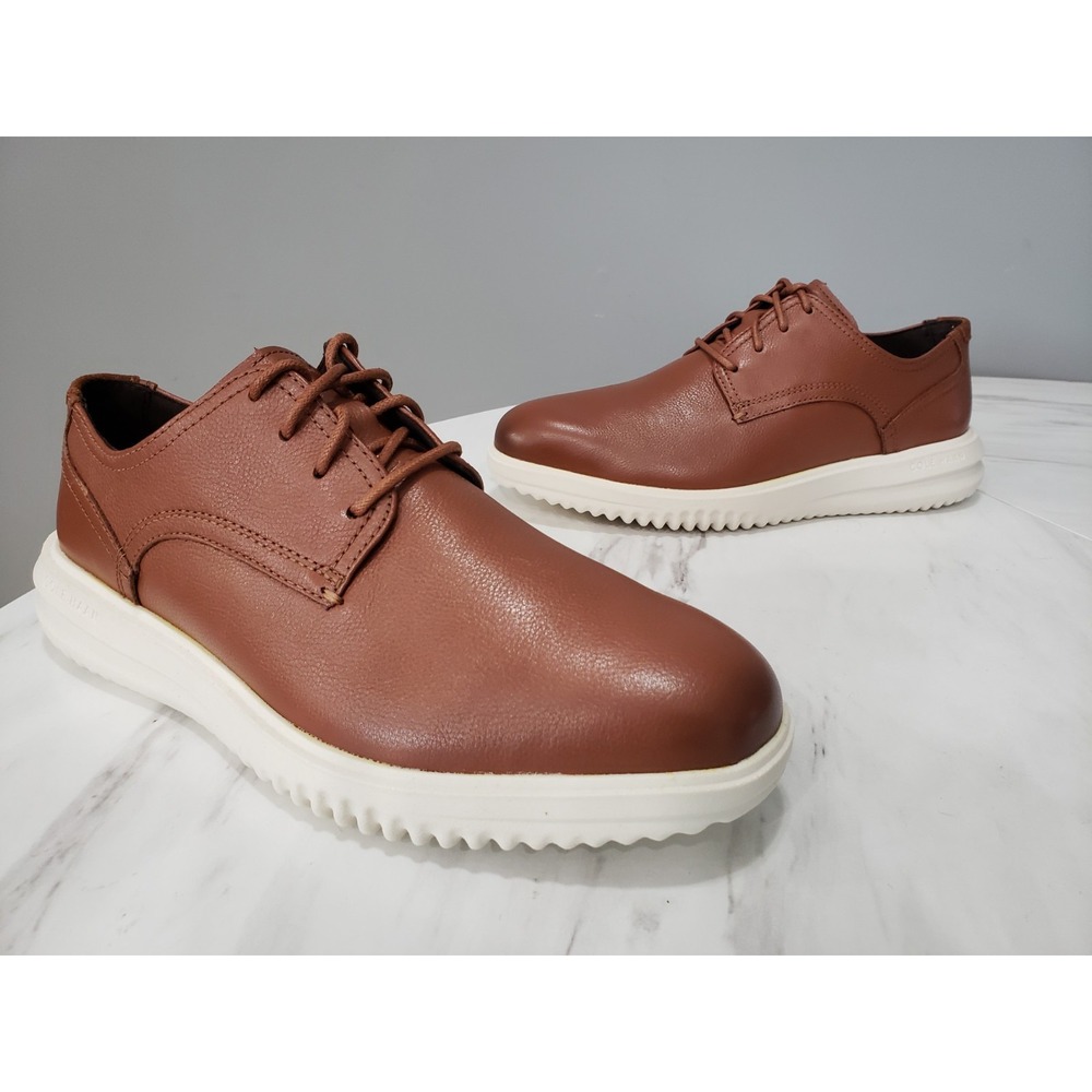 NEW NO BOX 8 Cole Haan Grand Plain Toe Oxford Shoes C36935 British Tan Leather